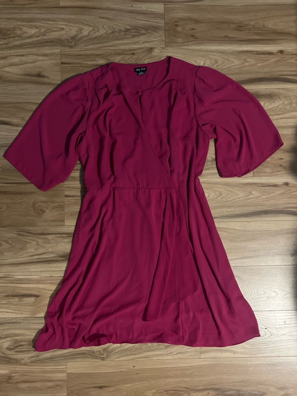 City Chic Plus Size Fuchsia Pink Dress